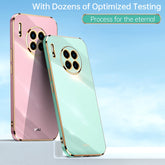 XINLI Straight Edge 6D Electroplate TPU Phone Case